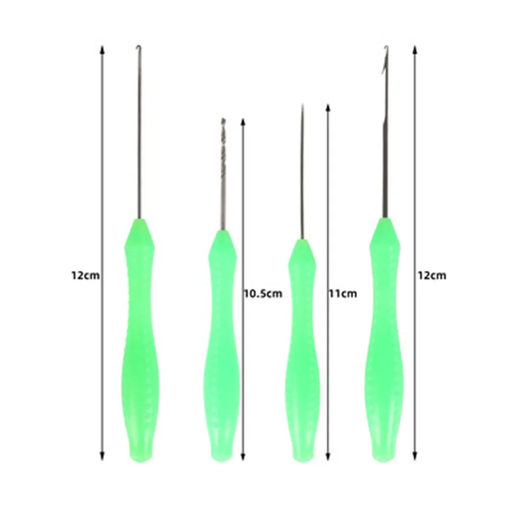 Fishing Hook Stainless Steel - 2/3/4Pcs Baiting Needle Set Hook Drill