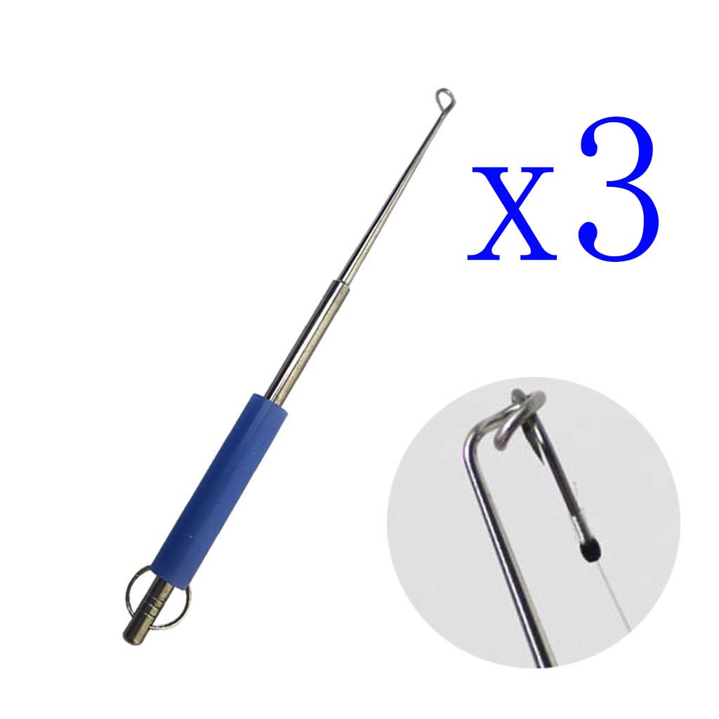 3-Pack Stainless Steel Fish Ho - Fishing Hook Sharpener 评论和价格