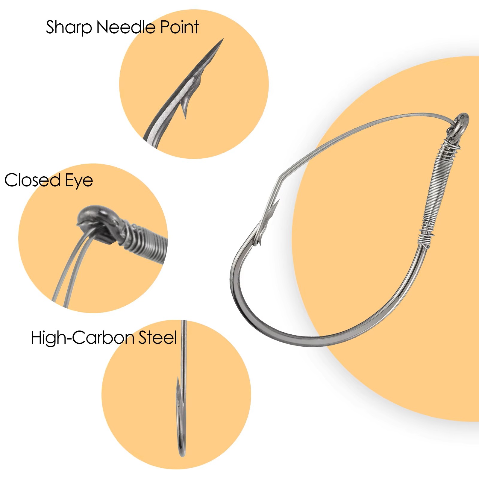 FishTrip Weedless Wacky Rig Ho - Fishing Hook Weedless 评论和价格