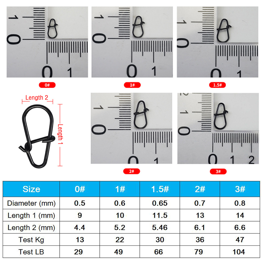 50Pcs Crankbait Snaps Stainles - Fishing Hook Offset 评论和价格