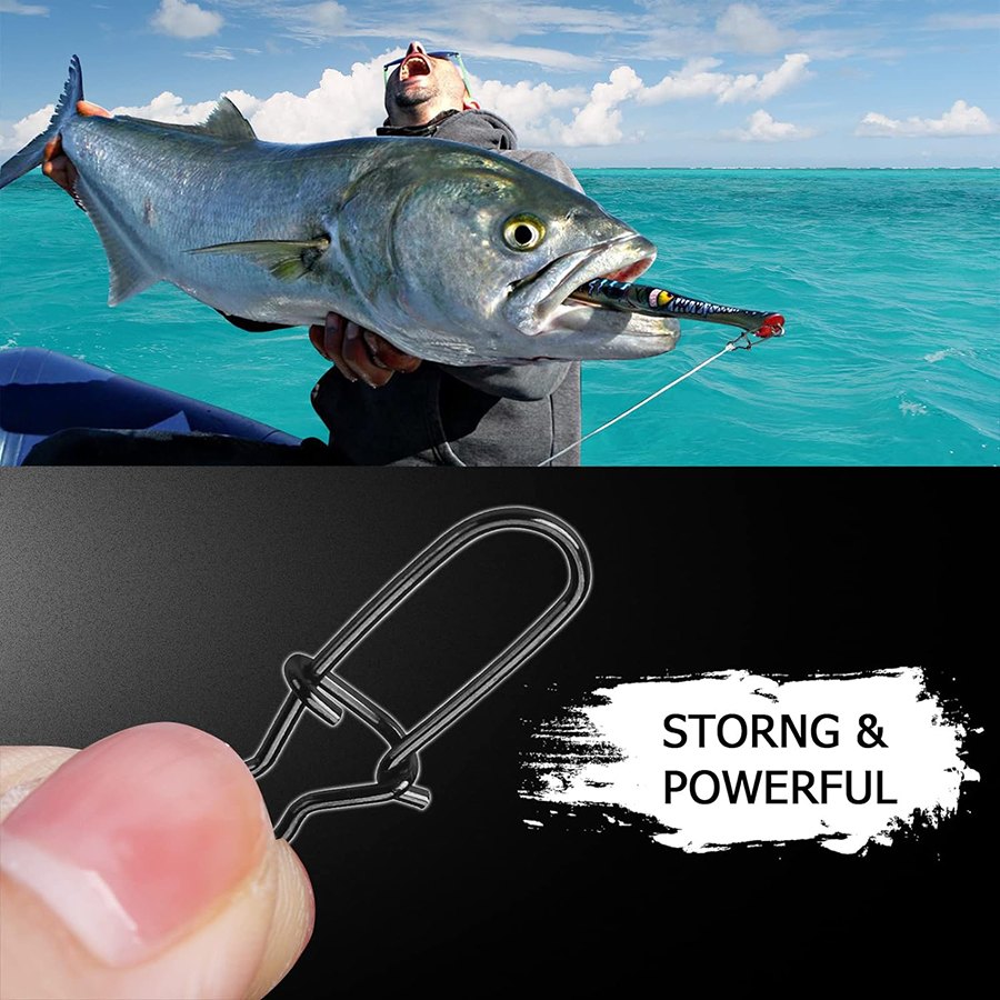 50Pcs Crankbait Snaps Stainles - Fishing Hook Offset 评论和价格