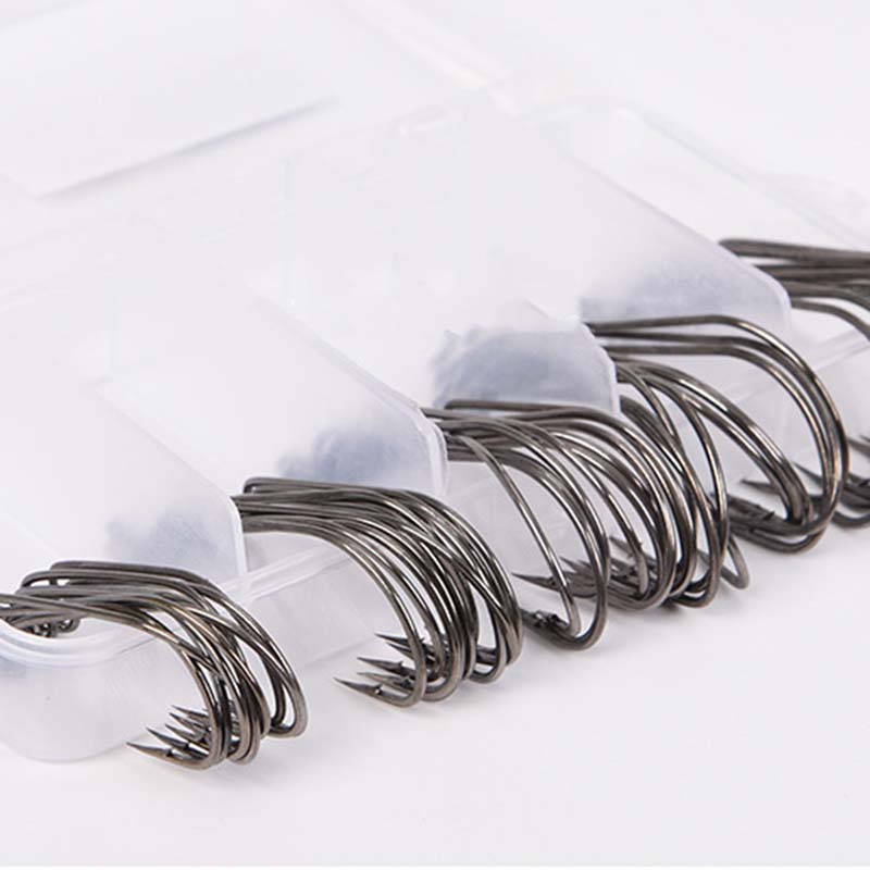 50Pcs/Box High Carbon Steel Fi - Fishing Hook Stainless Steel 评论和价格