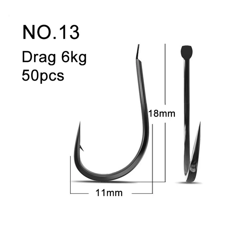 50PCS Small Fishing Hooks High - Fishing Hook Barbless 评论和价格